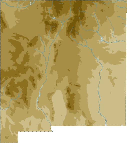 New Mexico topo map